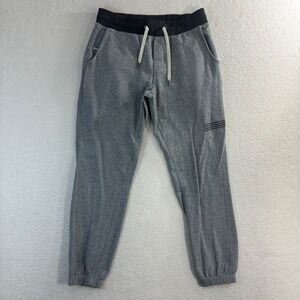 Vuori Laguna Lounge Joggers Womens S Gray Yoga Stretch Cotton Athleisure VW347